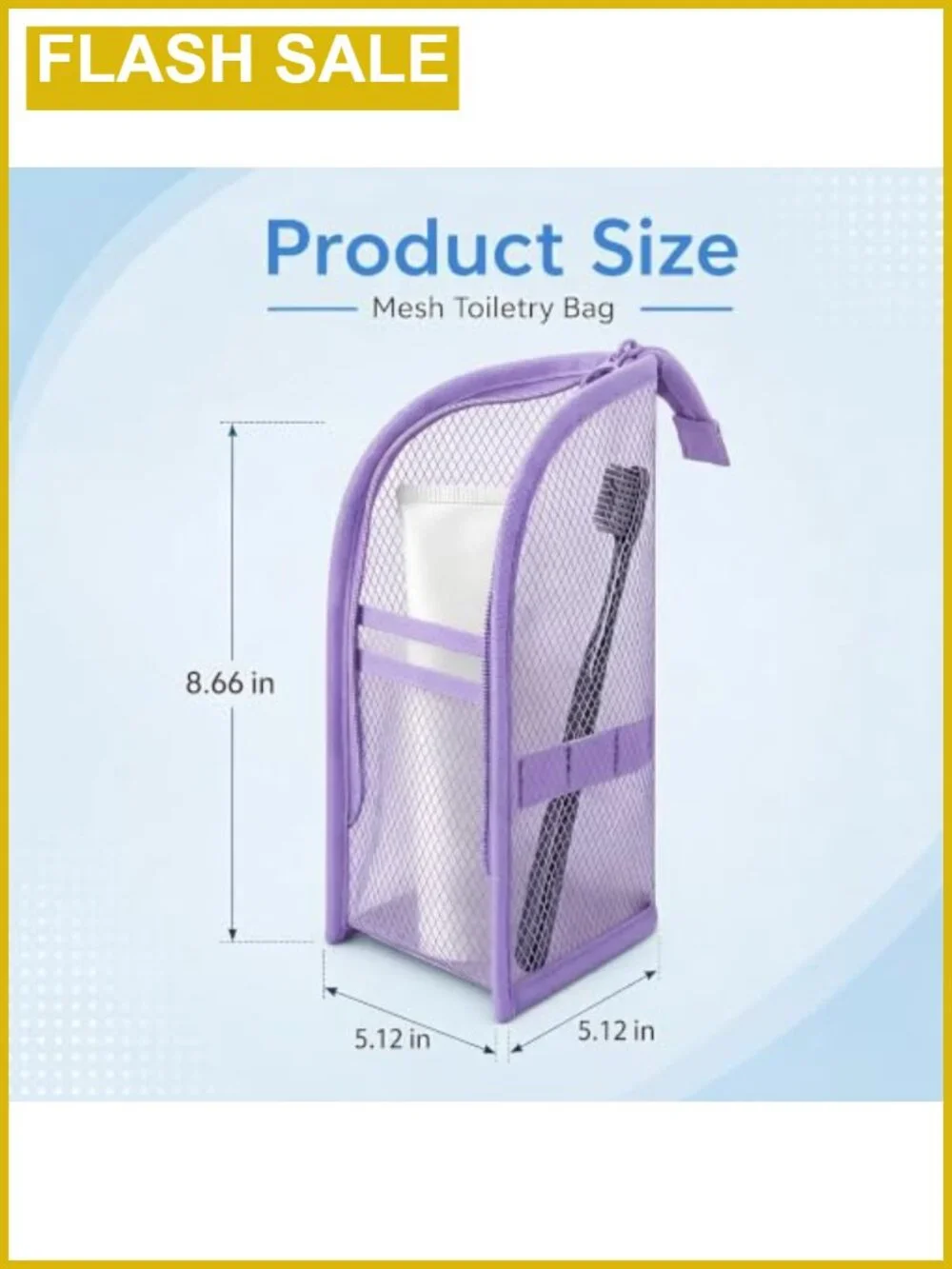 Standing Toiletry Bag Waterproof EVA Travel Organizer Portable 4-Pack